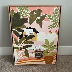 Plant canvas poster (comes w/built in frame)